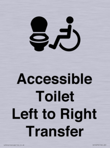 Accessible Toilet with Left to Right Transfer
